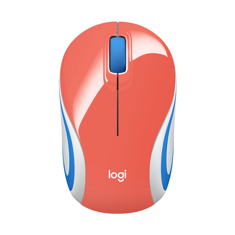 Logitech Mouse Optico Inalàmbrico M187/5362 MINI Naranja
