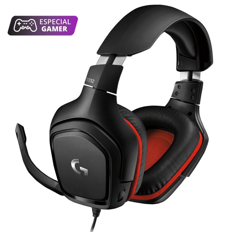 Auriculares Gamer Logitech G332 / 0755 C/Micrófono Negro