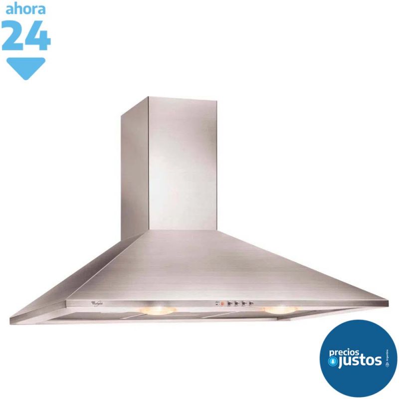 Campana 90cm Whirlpool WAI92AR Inox
