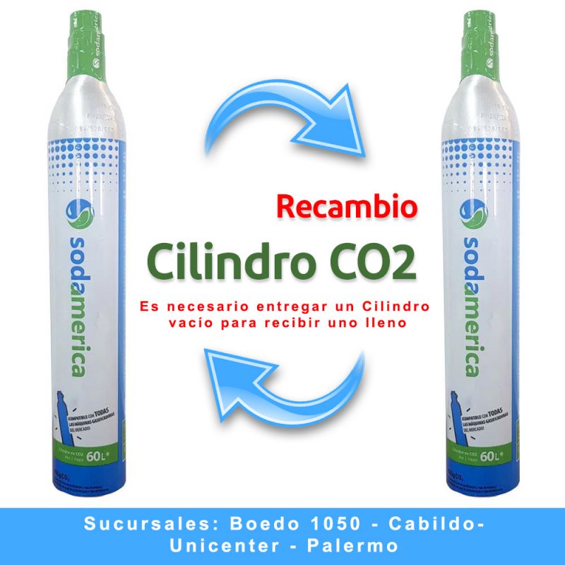 Sodamerica Recambio Cilindro Universal CO2 Gasificador