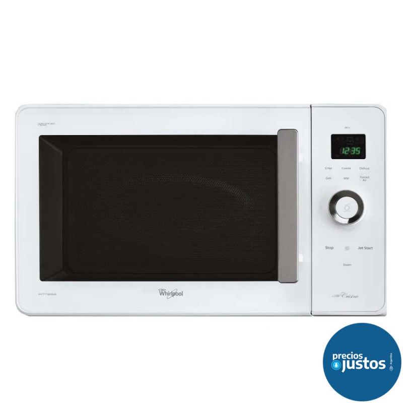 Microondas 27Lts Whirlpool JQ280WH Grill + Convección Blanco