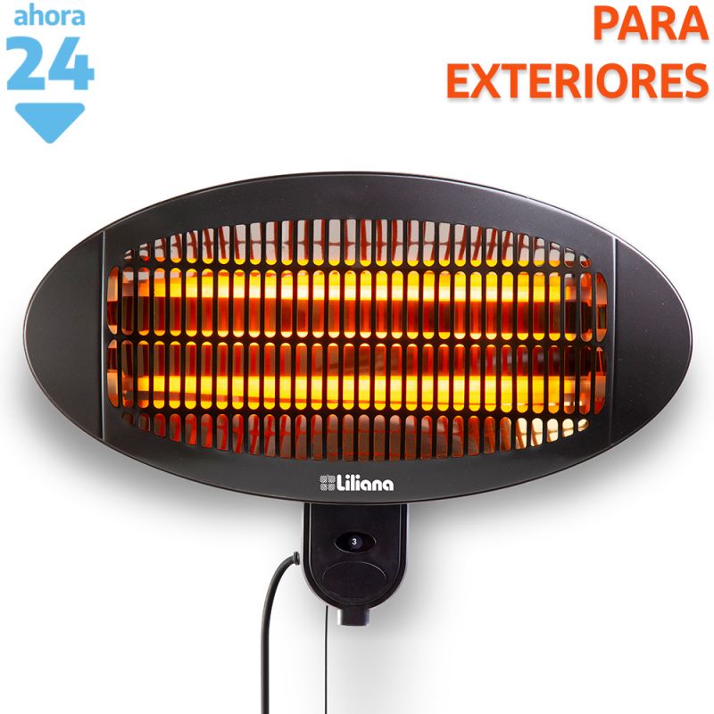 Calefactor de cuarzo Pared Liliana CIPAR2000 Infrarrojo