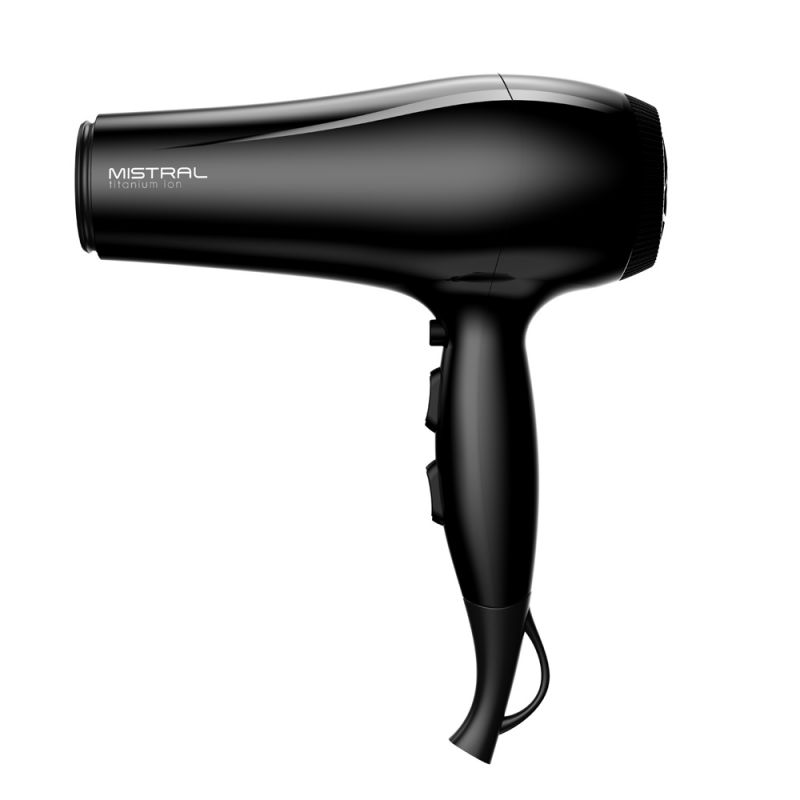 Secador de cabello Gama Mistral Titanium Ion 2200W 145740 Negro