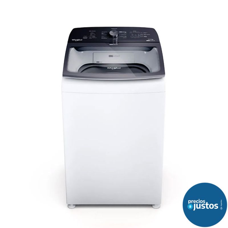 Lavarropas 7,5K Whirlpool WWH07AB 750Rpm Blanco