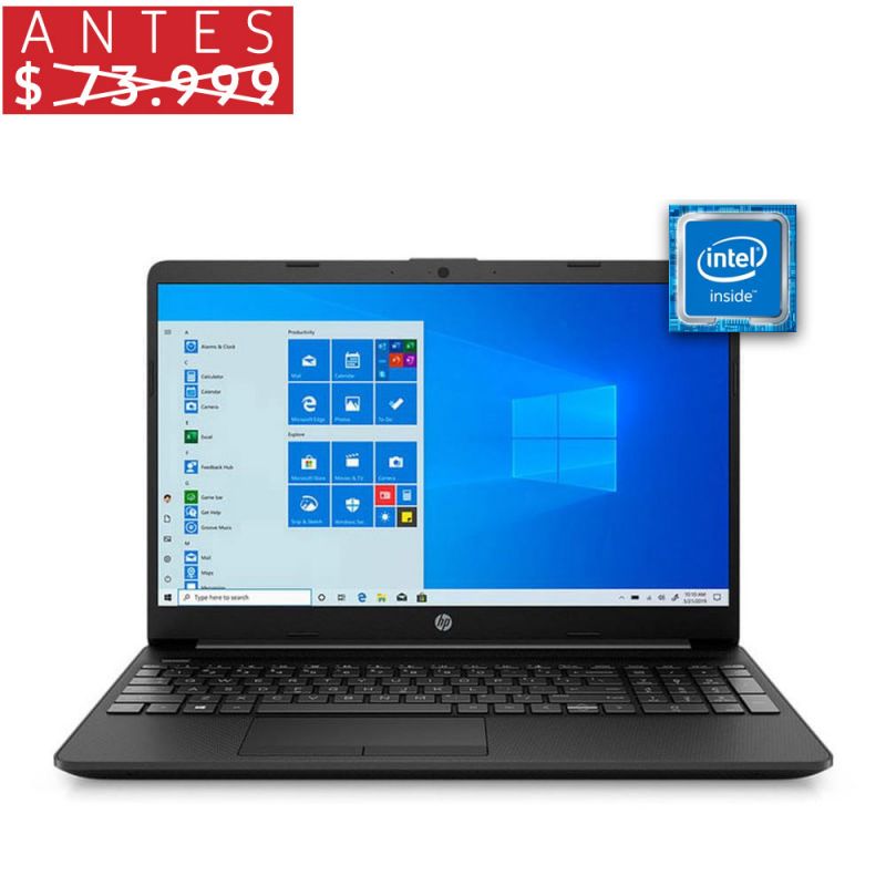 HP Notebook 15.6" 15-DW1080LA 4GB/1TB Negro