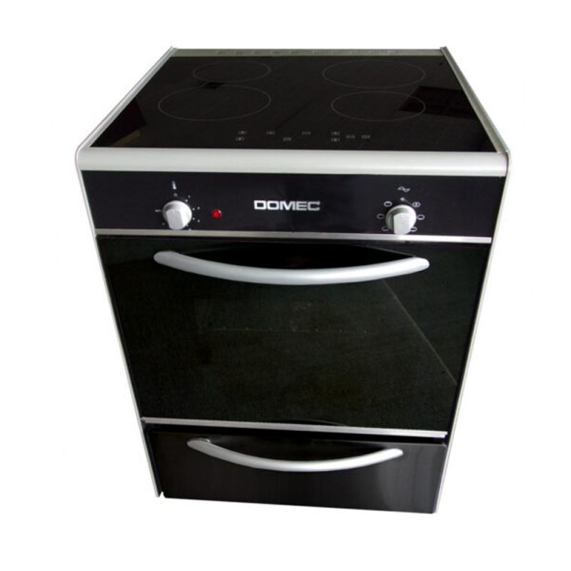 Cocina Eléctrica Vitro 60CM 4H Domec CEVN Negro