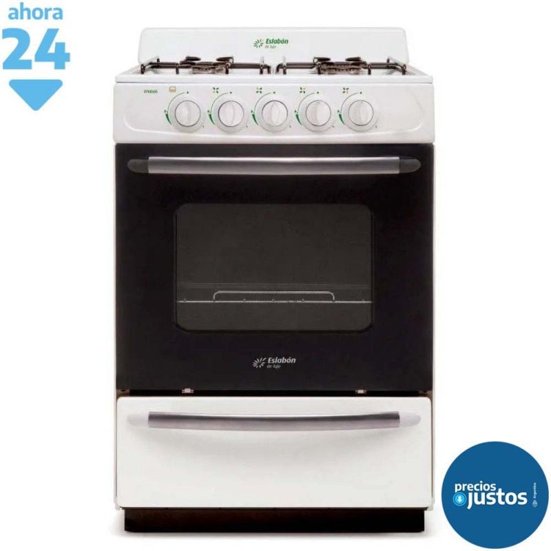 Eslabon de Lujo Cocina Multigas 56cm EFM56NB Blanco