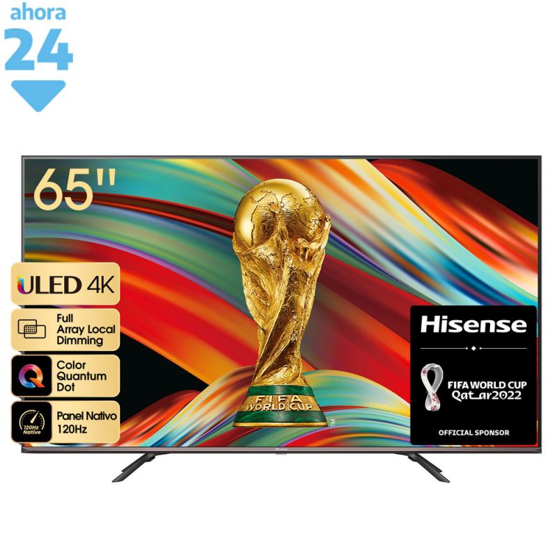 Smart TV 65" Hisense ULED 4K 65U70G Negro