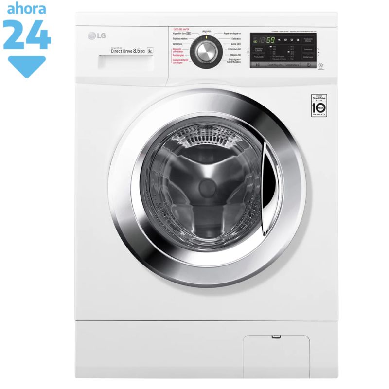 Lavarropas Automático LG WM8516WE6 8,5KG 1400RPM Inverter Blanco