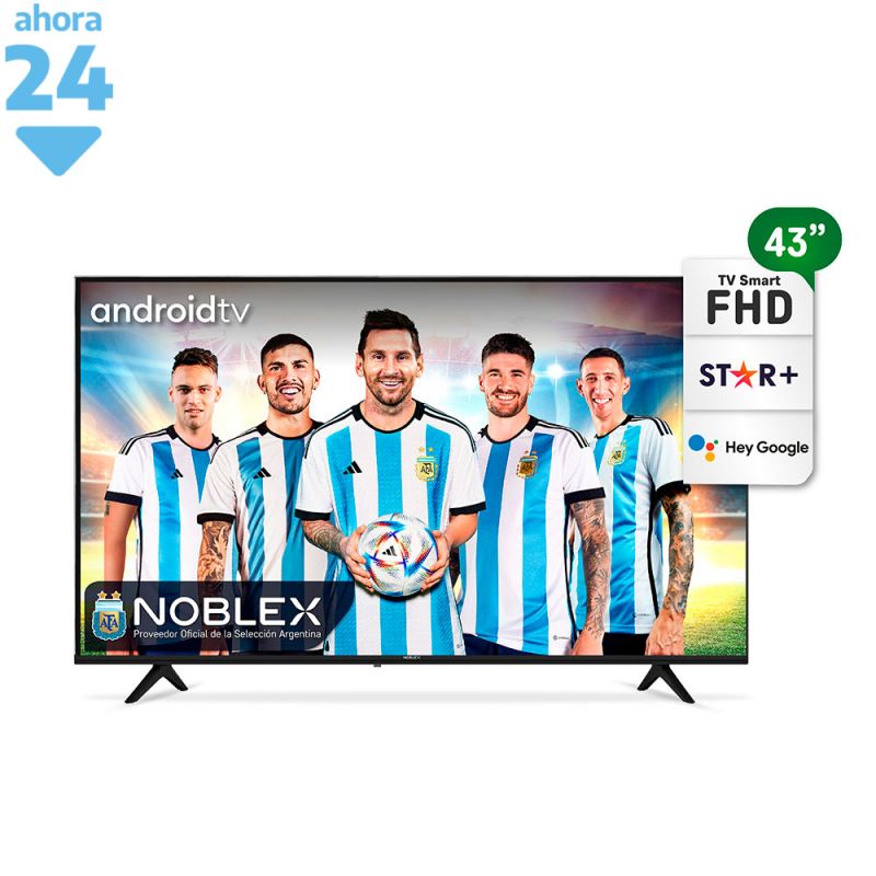 Smart TV 43" Noblex FHD DK43X7100 Android Negro