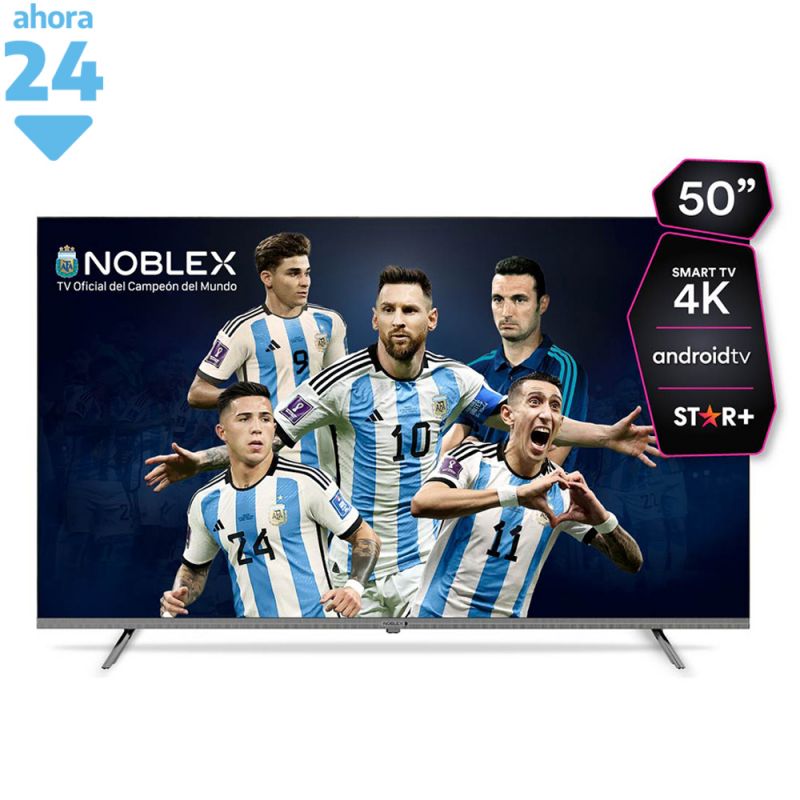 Smart TV 50" Noblex UHD 4K DR50X7550 Android Negro