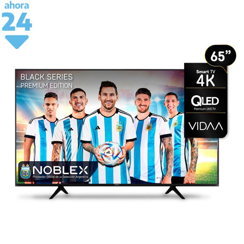Smart TV 65" Noblex UHD 4K DK65X6500 Negro