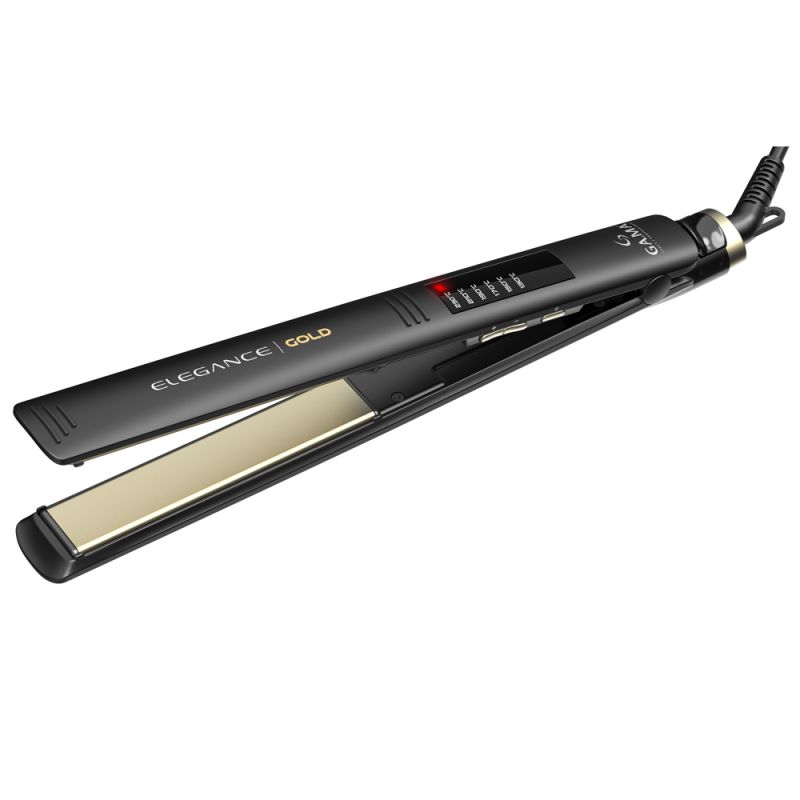 Plancha de Cabello GAMA Elegance Gold LED