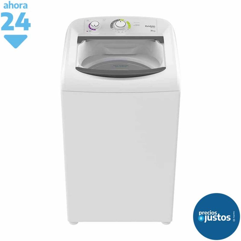 Lavarropas Eslabón de Lujo EWH07AB 7Kg 750Rpm Blanco