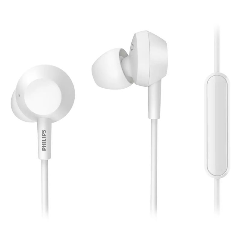 Auriculares Intrauditivos Philips TAE4105WT/00 C/Micrófono Blanco