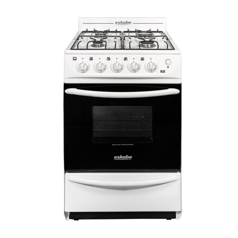 Cocina a Gas 52CM 4H Eskabe E2BC Blanco