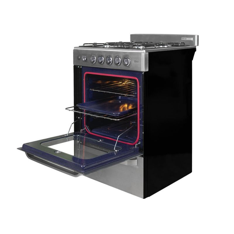 Cocina a Gas 57CM 4H Eskabe Titanio Q10X Inox