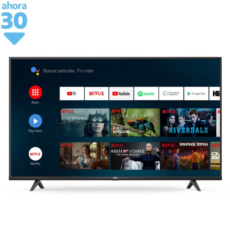 Smart TV 55" RCA UHD 4K AND55FXUHDF Android Negro