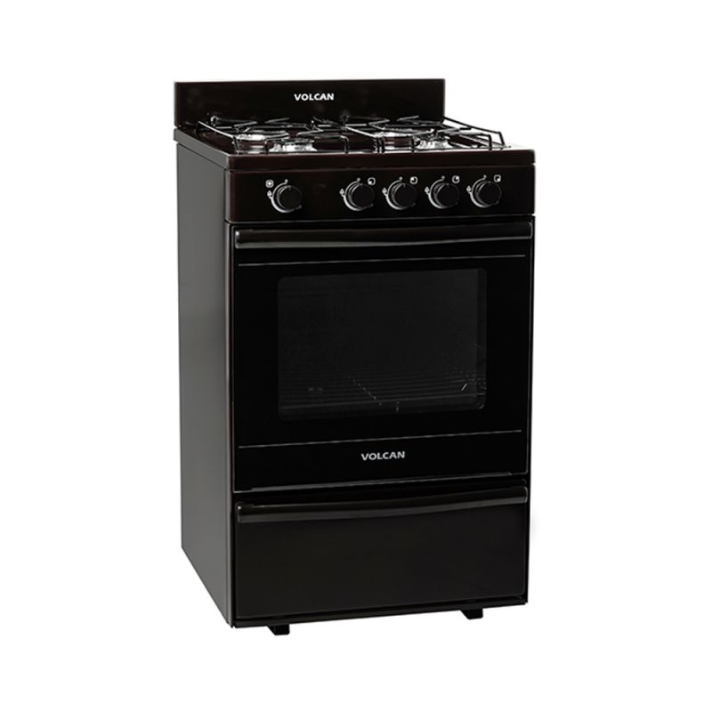 Cocina A Gas 55CM 4H Volcan 87654VM Marrón
