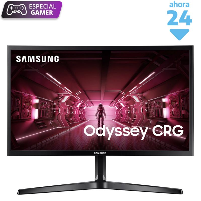 Monitor Curvo Gamer 23.5" Samsung Odyssey LC24RG50FZLCZB