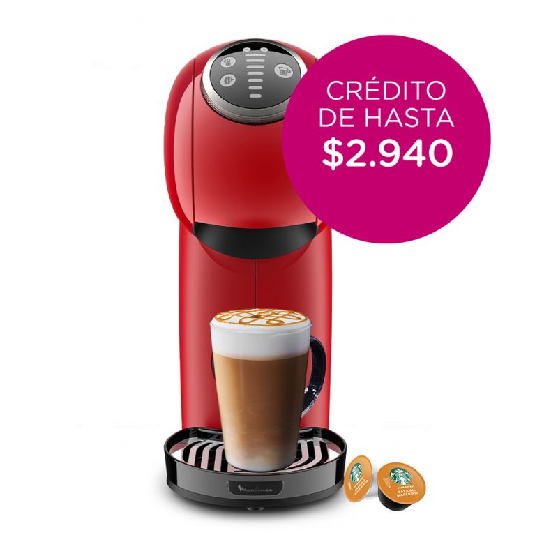Cafetera Moulinex Dolce Gusto Genio S Plus PV340558 / 00944 Rojo
