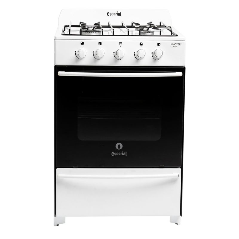 Cocina a Gas 56CM 4H Escorial Master Classic Blanco