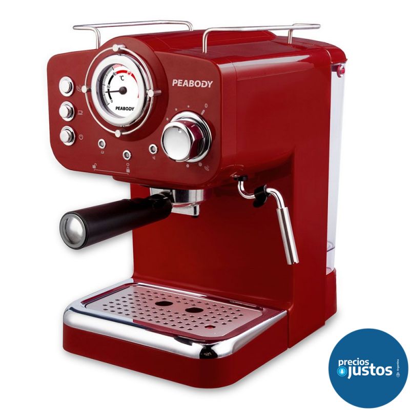 Cafetera Express Peabody PE-CE5003RN9972 20Bar C/Espumador