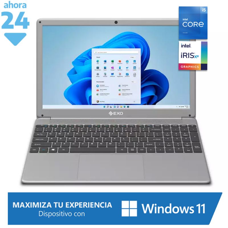 Notebook 15.6" EXO XQ5C-10 Intel 8/256GB Silver