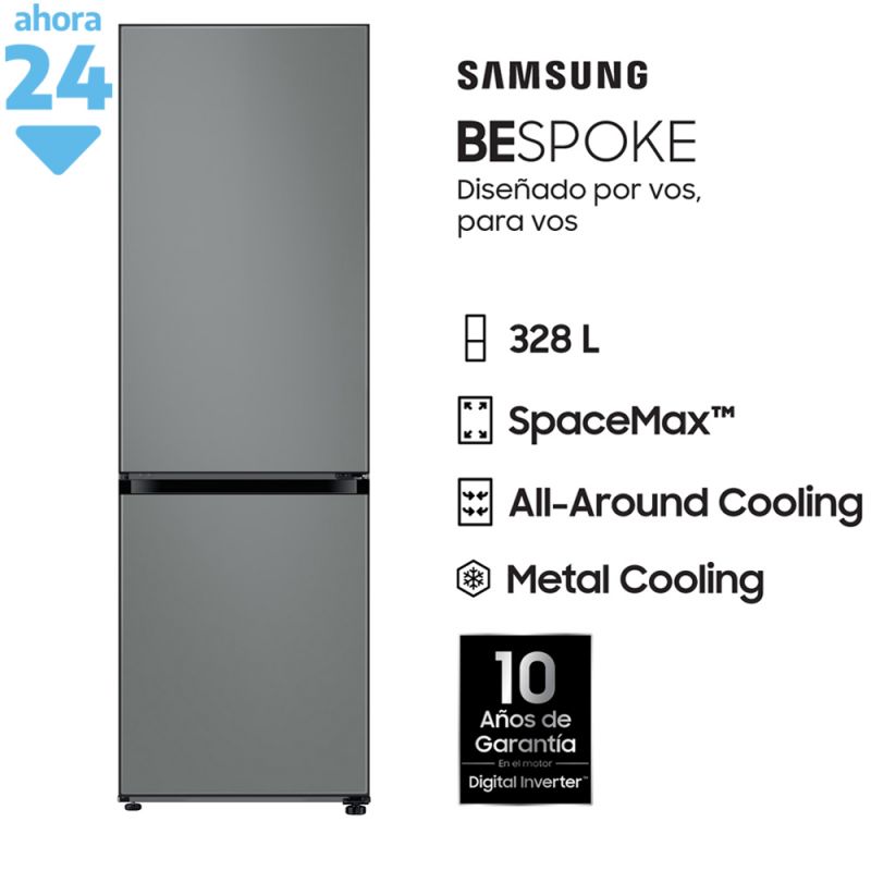 Heladera C/Freezer Combi 328Lts Samsung Bespoke RB33A307031 Inverter No