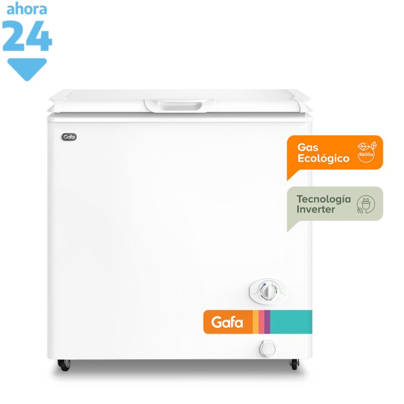Freezer Horizontal 205 Lts Gafa FGHI200B-M Inverter Blanco