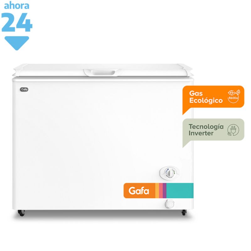 Freezer Horizontal 280Lts Gafa FGHI300B-L Inverter Blanco