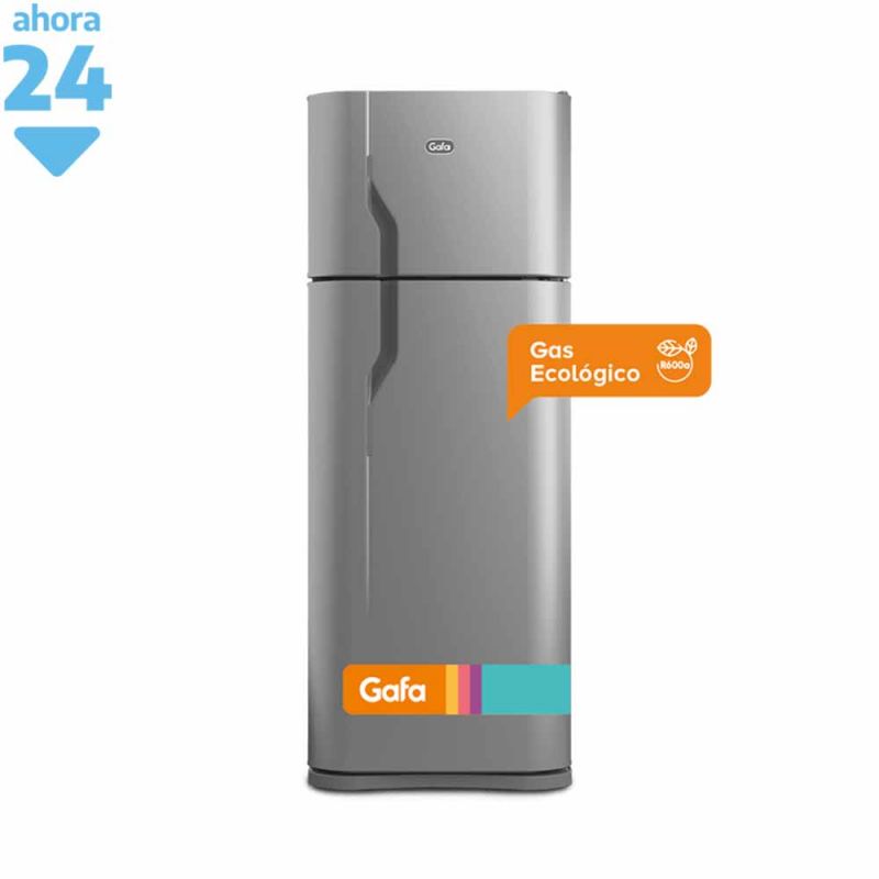 Heladera Con Freezer 330Lts Gafa HGF368AFP Gris Plata