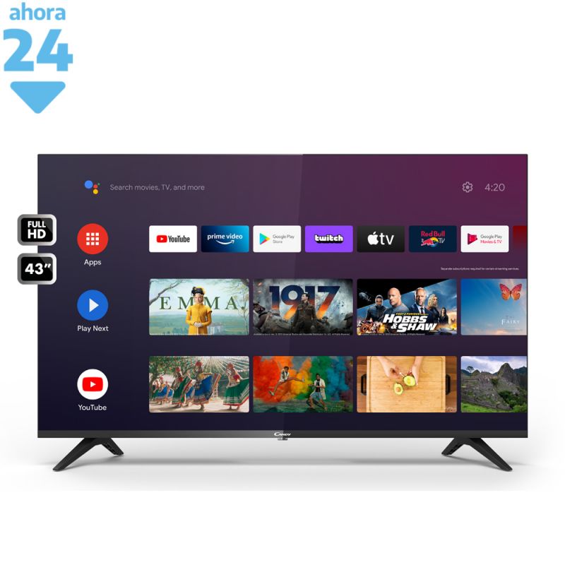 Smart TV 43" Candy FHD 43GTV1400 Android TV Negro