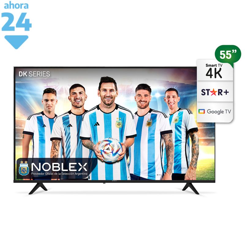 Smart TV 55" Noblex UHD 4K DK55X7500 Google TV Negro