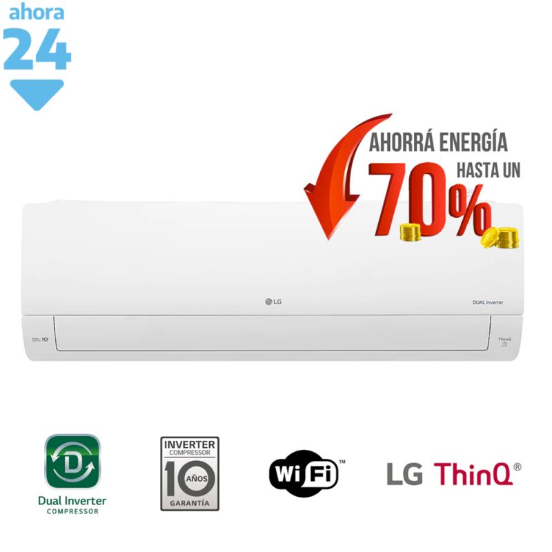 Aire Acondicionado LG 5560F 6450W S4-W24K231E Frío/Calor DualCool WiFi Inverter