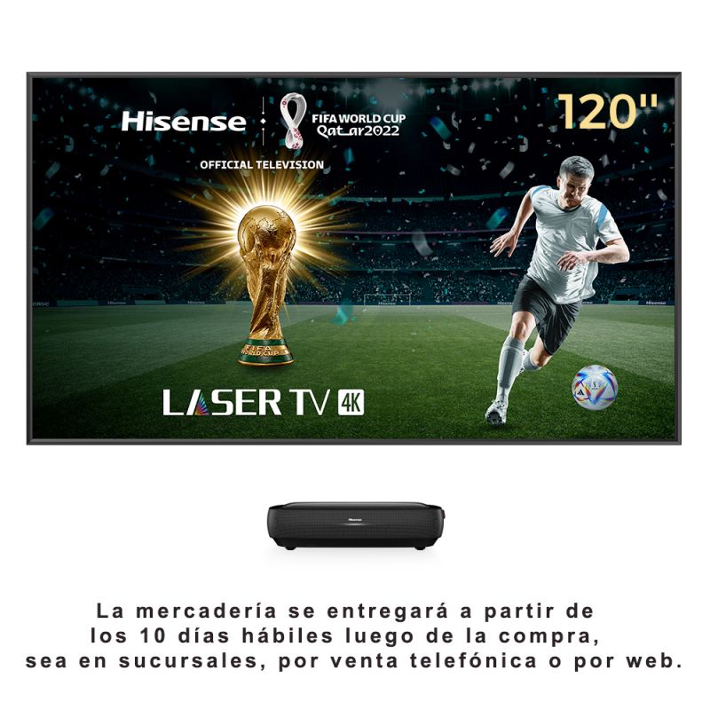 Smart Laser TV 120" Hisense 4K 120L9G Negro