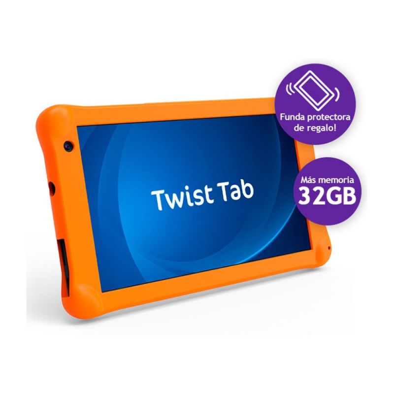 Tablet + Funda 7" Positivo BGH Twist Tab T780K 1/32GB  Negro