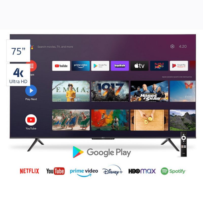 Smart TV 75 BGH 4K B7522US6A Android