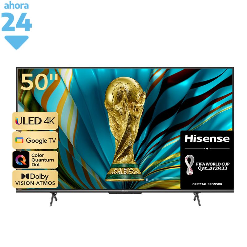 Smart TV 50" Hisense ULED 4K 50U60H Google TV