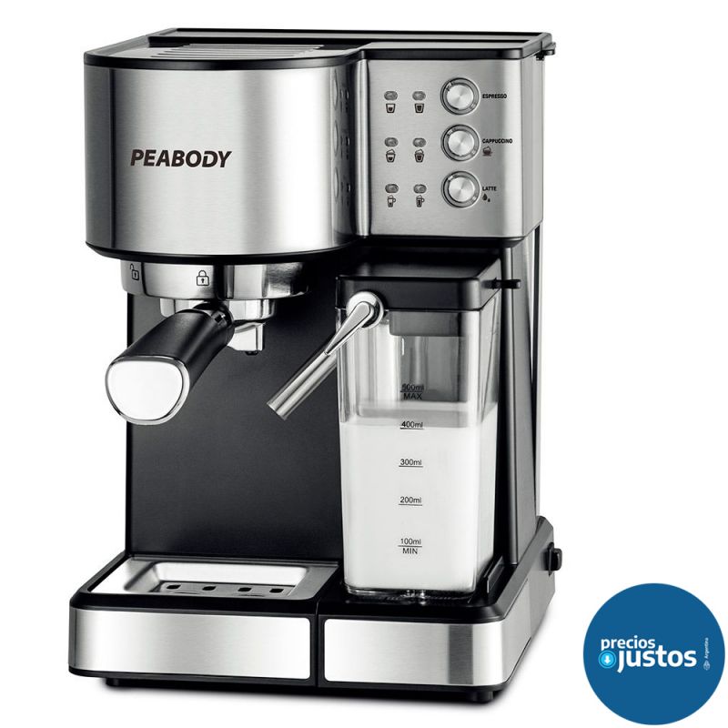 Cafetera Express Peabody PE-CE5007IXN 20Bar Espumador + Accesorio Capsulas