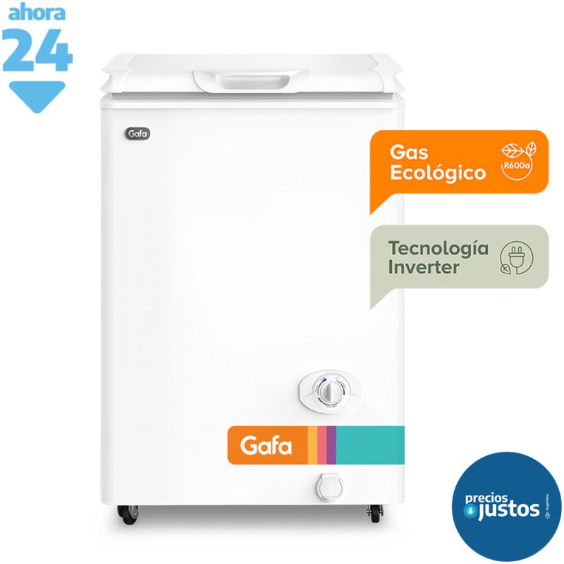 Freezer Horizontal 117Lts Gafa FGHI100B-S Inverter Blanco