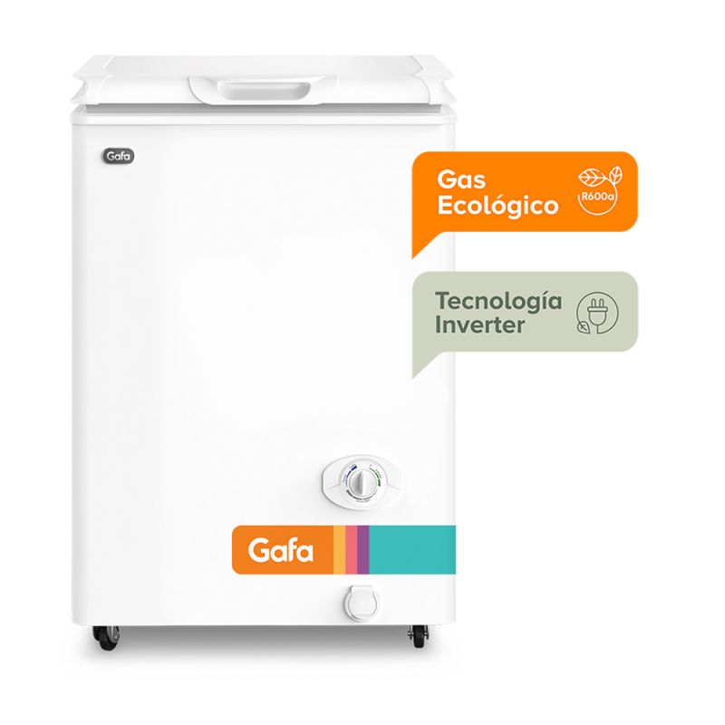 Freezer Horizontal 117Lts Gafa FGHI100B-S Inverter Blanco