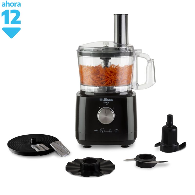 Multiprocesadora Liliana Simplix AM700 700W Negro