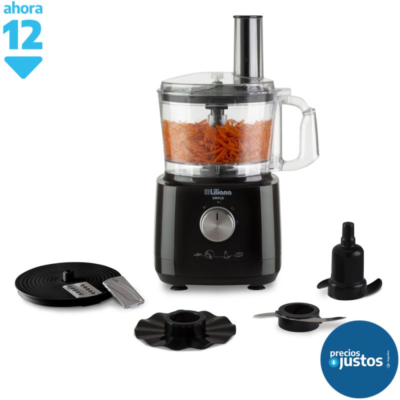 Multiprocesadora Liliana Simplix AM700 700W Negro