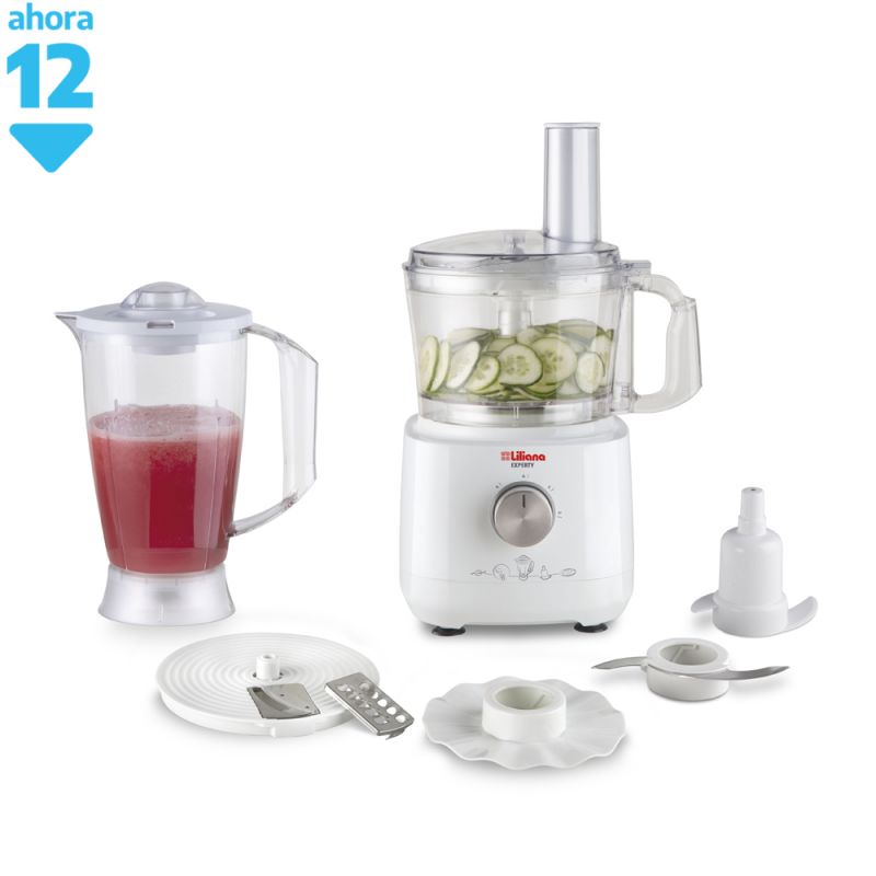 Multiprocesadora + Licuadora Liliana Experty AM730 6 en 1 700W Blanco