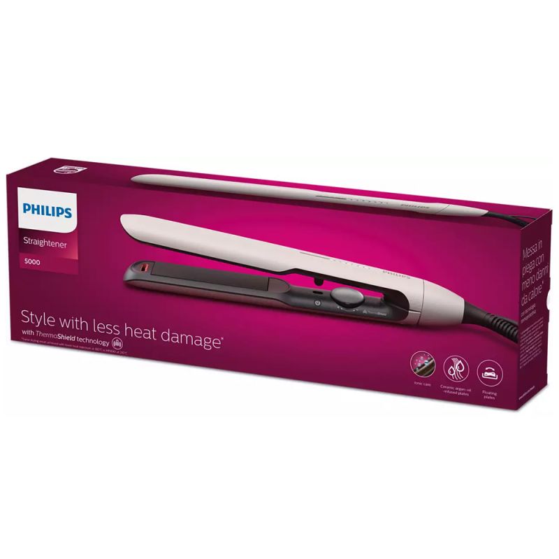 Plancha de Cabello Philips ThermoShield BHS515 00 Blanco