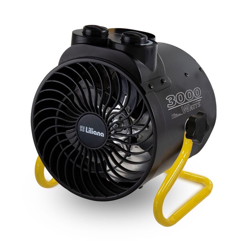 Caloventor Industrial Liliana Powertyhot CFI810 3000W Negro con Amarillo