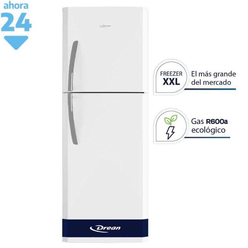 Heladera C/ Freezer Cíclica 395Lts Drean HDR400F00B Blanco