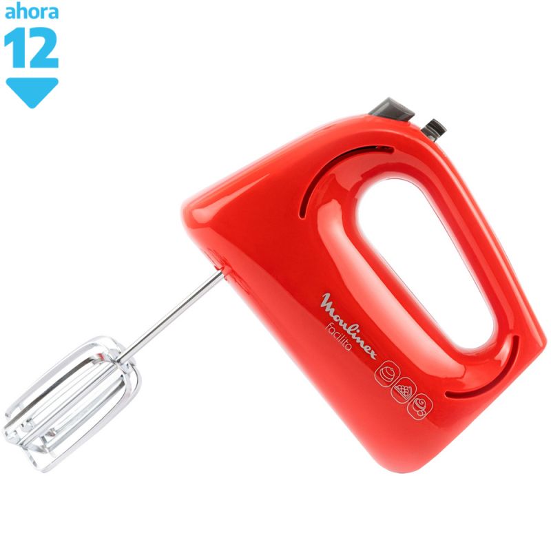 Batidora de Mano Moulinex Facilita SX1505AR Rojo