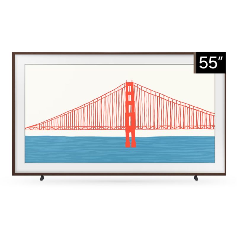 Smart TV 55" Samsung The Frame QLED 4K UHD QN55LS03BAGCZBC Nogal
